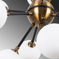 Sputnik 12'li Camlı Avize - Siyah