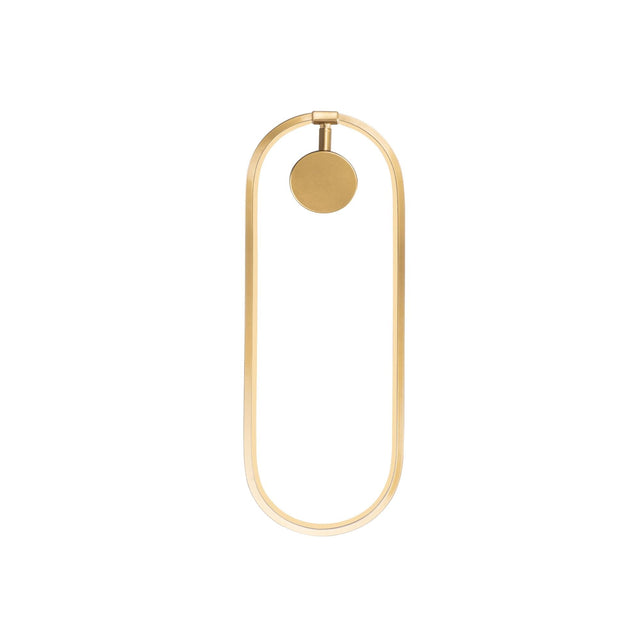 Oval LED Metal Aplik - Altın