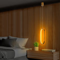 Oval LED Metal Tekli Sarkıt - Altın