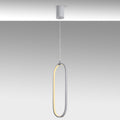 Oval LED Metal Tekli Sarkıt - Beyaz