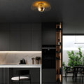 Tel Kafes Metal Plafonyer Buyuk - Altin