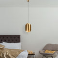 Oval Metal Tekli Sarkıt - Altın