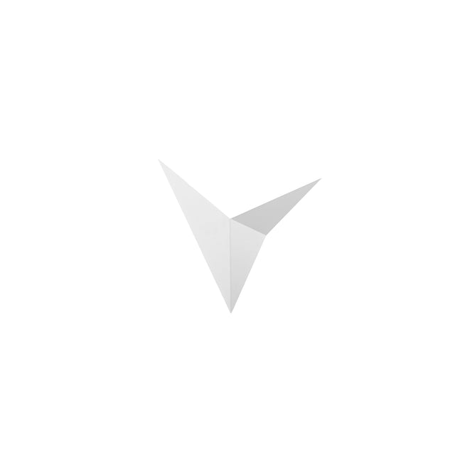 Geometrik Metal Tekli Duvar Apliği - Beyaz