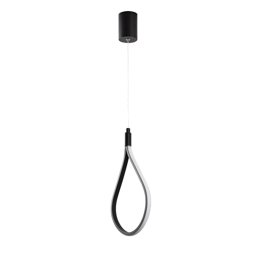 Damla Metal LED Tekli Sarkıt - Siyah