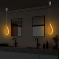Damla Metal LED Tekli Sarkıt - Beyaz