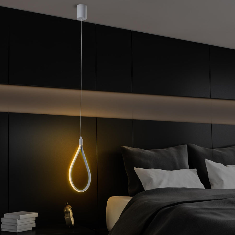 Damla Metal LED Tekli Sarkıt - Beyaz