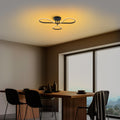 Yonca Metal LED Plafonyer - Siyah