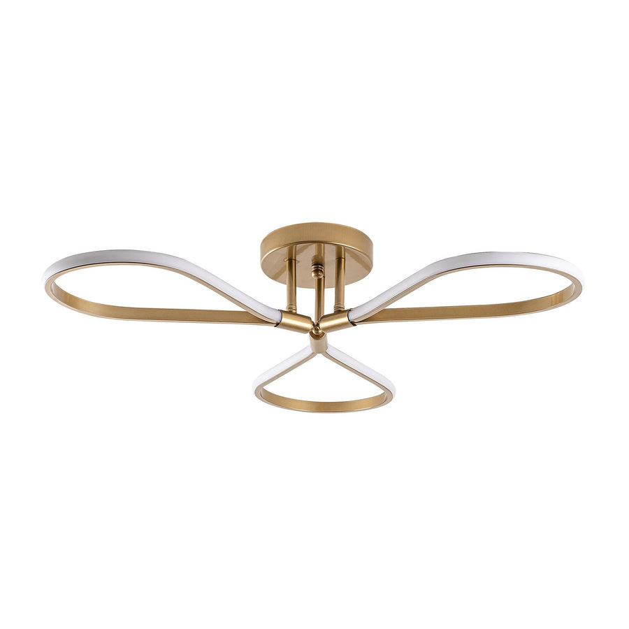 Yonca Metal LED Plafonyer - Altın