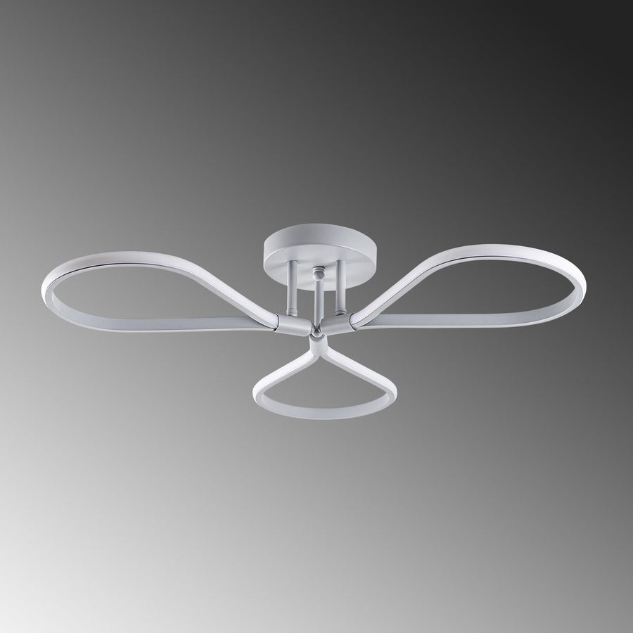 Yonca Metal LED Plafonyer - Beyaz