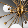 Sputnik 12'li Camlı Avize - Altin