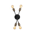 Sputnik 4'lü Metal Aplik - Siyah