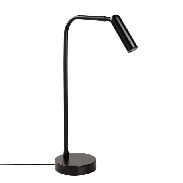 LED Okuma Metal Masa Lambası - Siyah