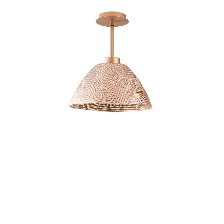 Camlı Tekli Plafonyer Modern - Bakır