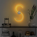 S Form LED Tekli Aplik Metal - Gumus