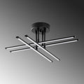 Çubuk Çapraz Metal Plafonyer - Siyah