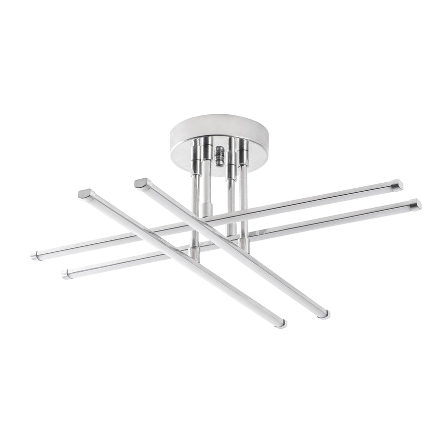 Çubuk Çapraz Metal Plafonyer - Gümüş