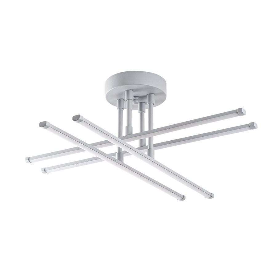 Çubuk Çapraz Metal Plafonyer - Gri