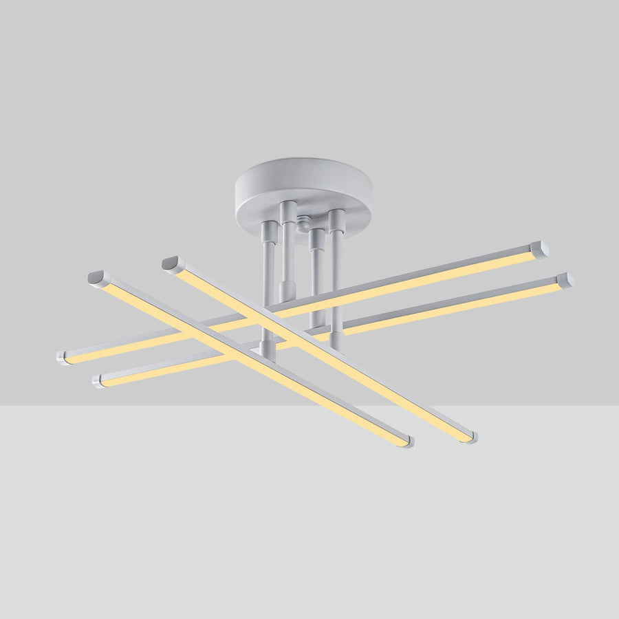 Çubuk Çapraz Metal Plafonyer - Gri