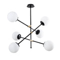 Sputnik 6'lı Cam Küre Avize - Siyah