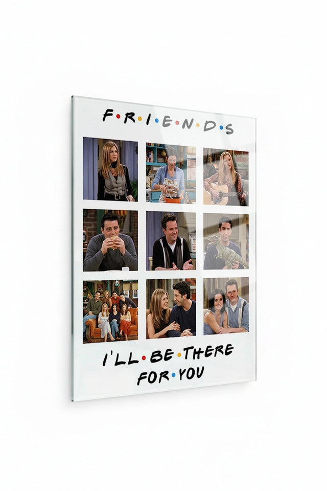 Friends Konseptli Kişiye Özel Cam Tablo