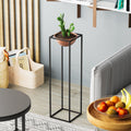 Siyah-Bakır Metal Saksılık Stand - Siyah