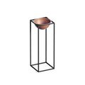 Siyah-Bakır Metal Saksılık Stand Kısa - Siyah