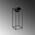 Siyah Metal Saksılık Stand Kısa - Siyah
