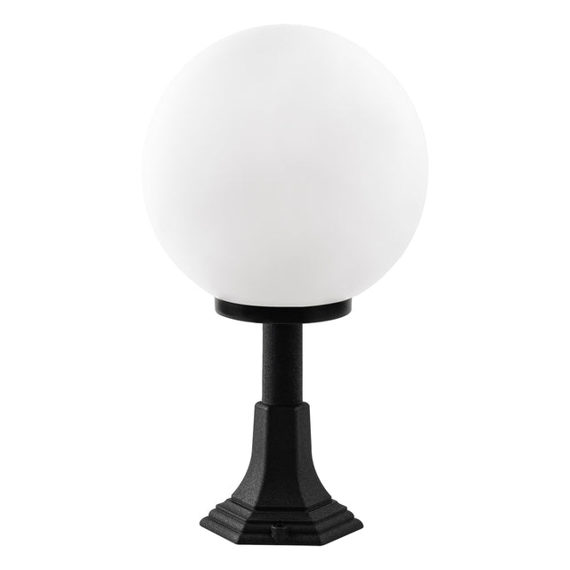 Küre Bahçe Metal Bollard Armatür - Siyah