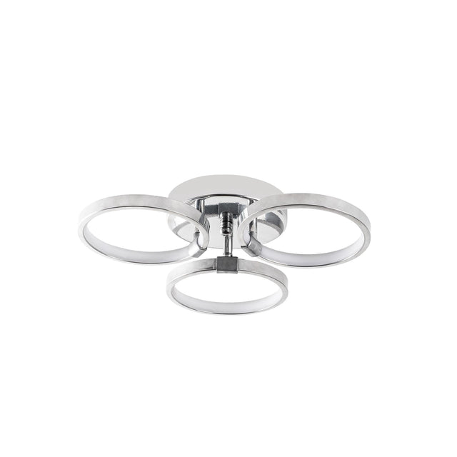 Halka Modern LED Plafonyer - Gümüş
