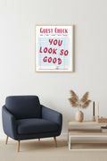 Doğal Ahşap Çerçeveli Retro Tablo - You Look So Good Yazılı Dekoratif Tablo | huhu2378