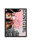Doğal Ahşap Çerçeveli Tablo - Retro Pop Art Moda Collage | huhu2429