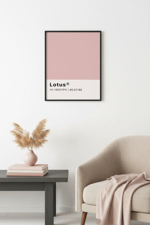 Doğal Ahşap Çerçeveli Retro Tablo - Pastel Tonlar | huhu2467