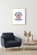 Doğal Ahşap Çerçeveli Retro Pop Art Tablo - Enjoy Your Day Motivasyon | huhu2503