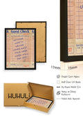 Doğal Ahşap Çerçeveli Vintage Retro Tablo - Motivasyonel Sözlü Diner Check | huhu2570