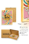 Doğal Ahşap Çerçeveli Retro Pop Art Tablo - Cool Dude | huhu2608