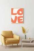 Doğal Ahşap Çerçeveli Love Yazılı Retro Tablo - Minimalist Dekorasyon | huhu2785