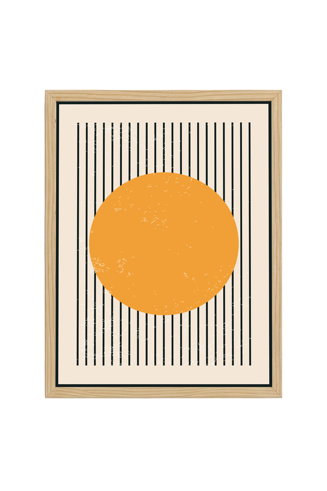 Ahşap Çerçeveli Geometrik Tablo | Huhu572