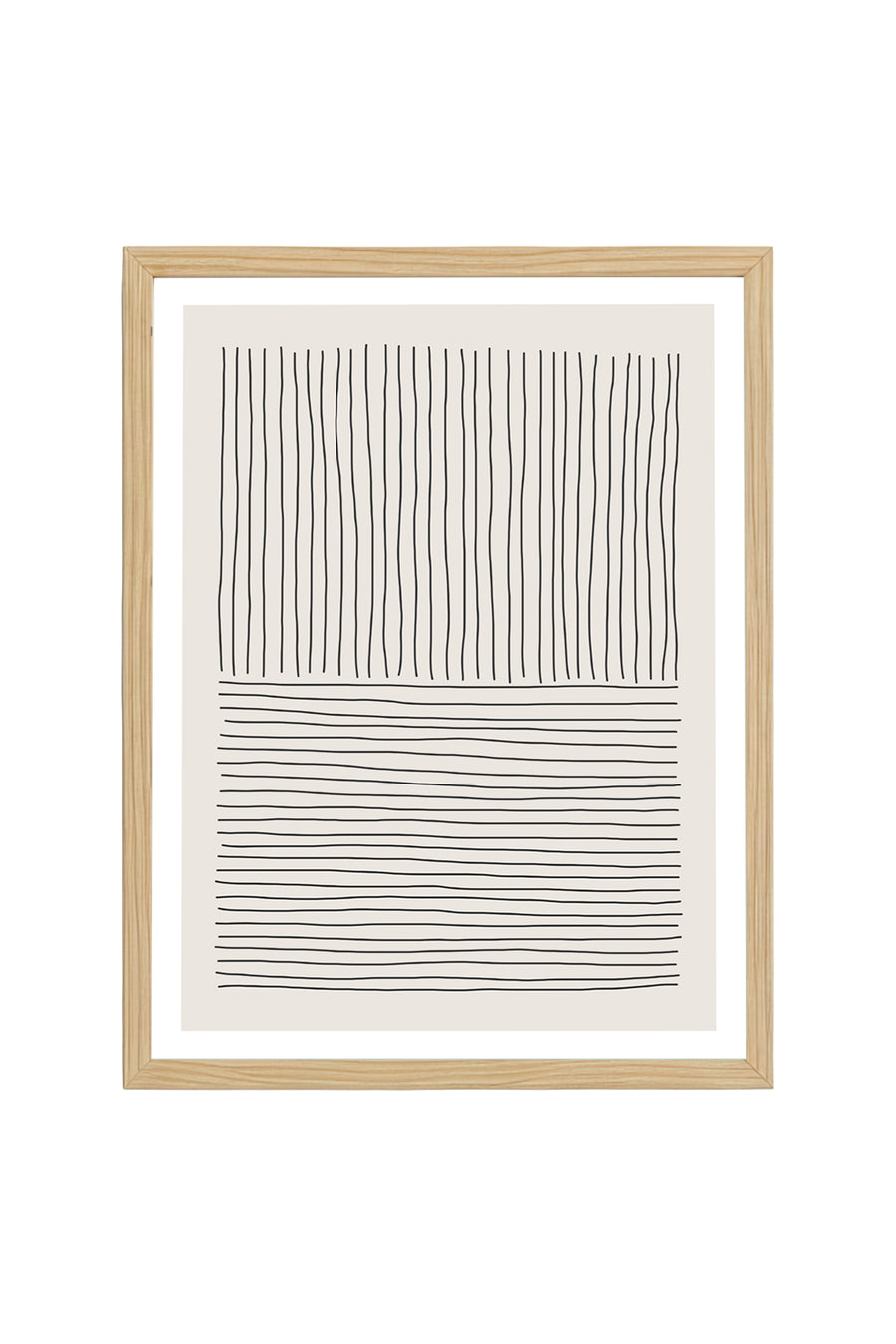 Ahşap Çerçeveli Minimalist Tablo | Huhu575