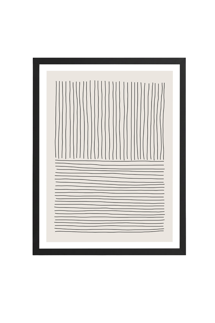 Ahşap Siyah Çerçeveli Minimalist Tablo | Huhu575