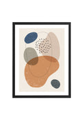 Ahşap Siyah Çerçeveli Soyut Tablo | Huhu581