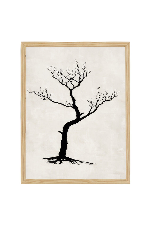 Ahşap Çerçeveli Wabi Sabi Koleksiyon Tablo | Huhu733