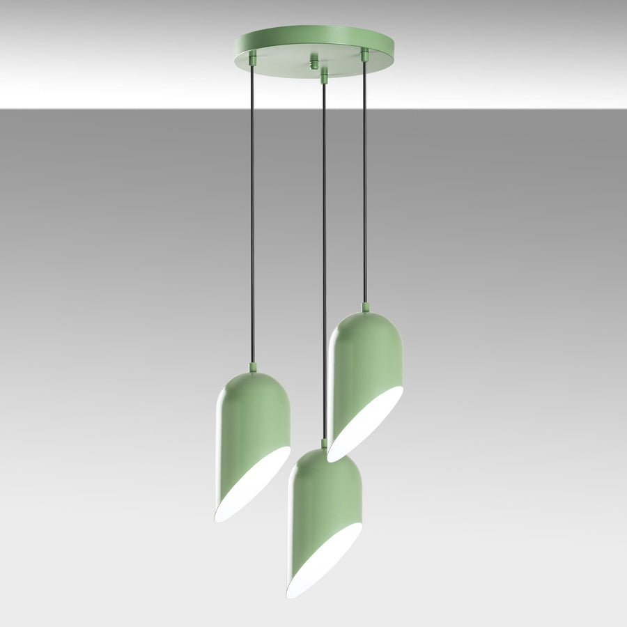 Konik Metal 3'lü Sarkıt Takım - Yesil