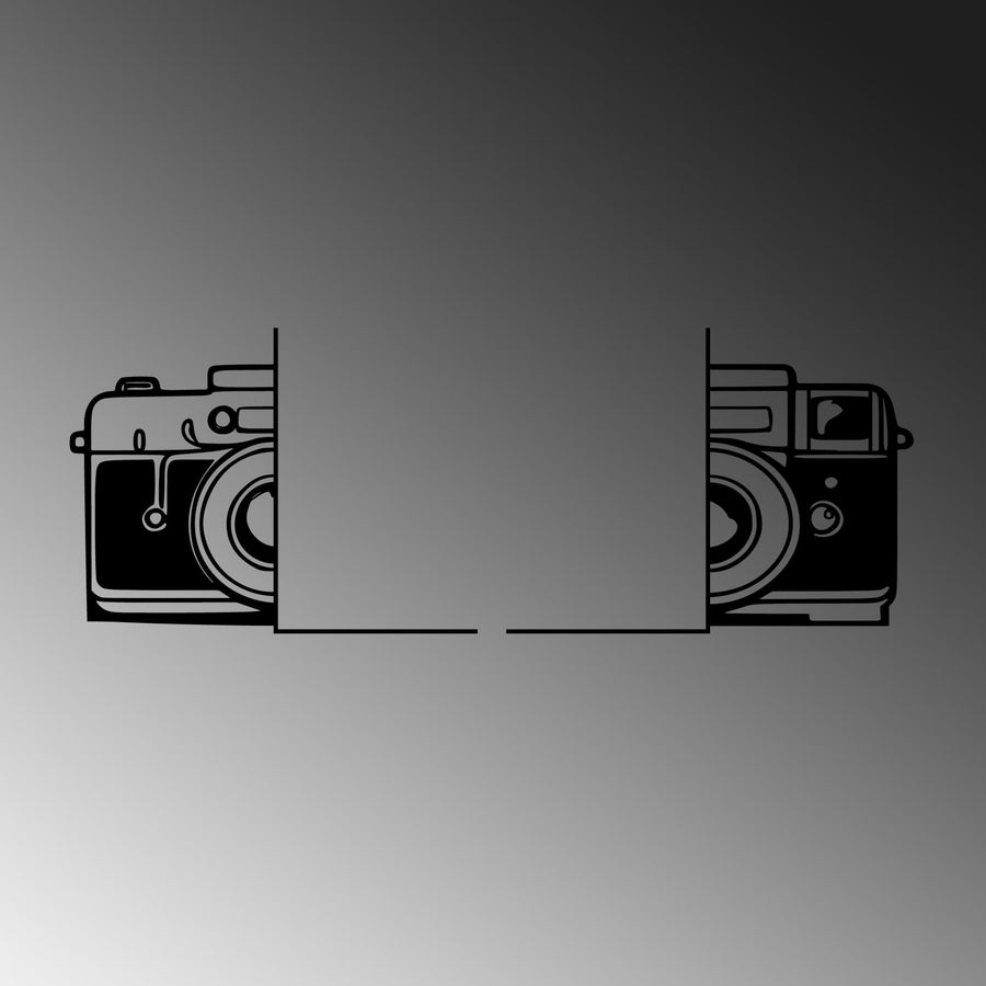 Fotograf Makinesi Metal Kitap Tutucu - Siyah