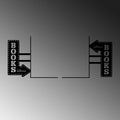 Books Tabela Metal Kitap Tutucu - Siyah