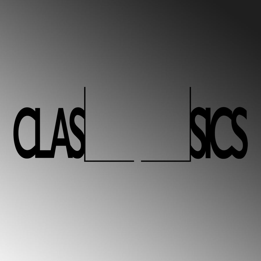 Classics Yazili Metal Kitap Tutucu - Siyah
