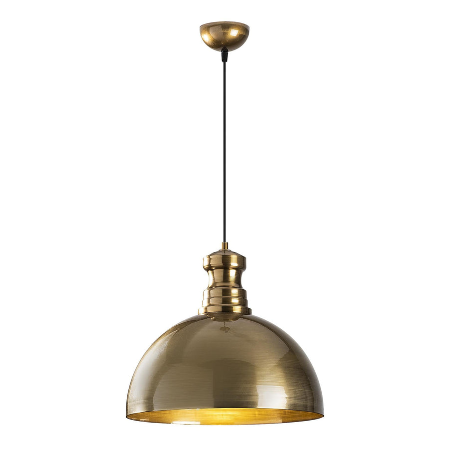 Klasik Yarım Küre Metal Tekli Sarkıt - Altin