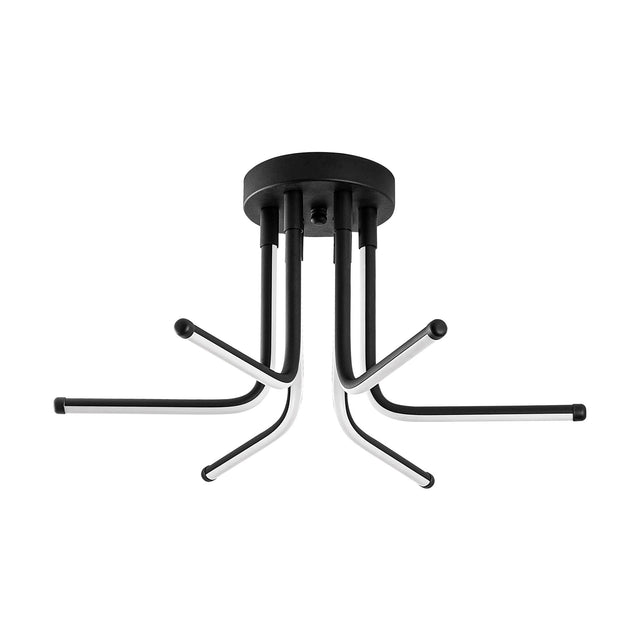 Siyah Altı Kollu LED Plafonyer - Siyah