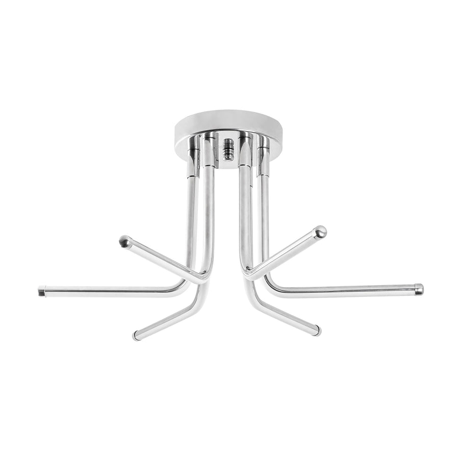 Çubuk Modern Metal Plafonyer - Gümüş