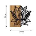 Lotus Metal Ahşap Duvar Panosu - Ahşap