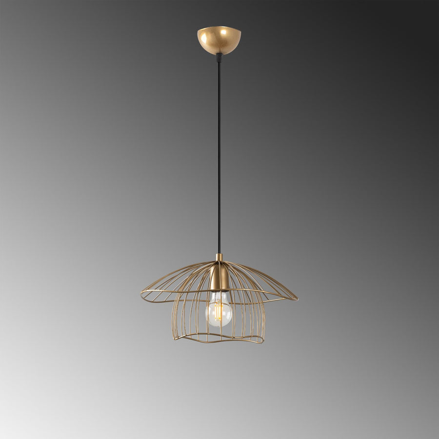Lotus Tel Metal Tekli Sarkıt - Altin